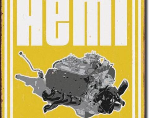 Tin Sign, Mopar - Hemi Powered