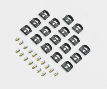 Detroit Muscle Technologies Mopar B Body 69 Coronet Rear Window Reveal Trim Clip Set BCO6969TC02-C8044