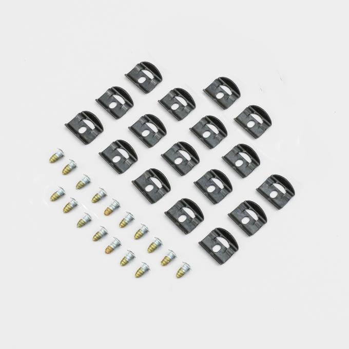 Detroit Muscle Technologies Mopar B Body 69 Coronet Rear Window Reveal Trim Clip Set BCO6969TC02-C8044