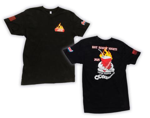 Vapor Trapper Hot August Nights 2025 &mdash; Vapor Trapper Limited Edition Tee (Black)