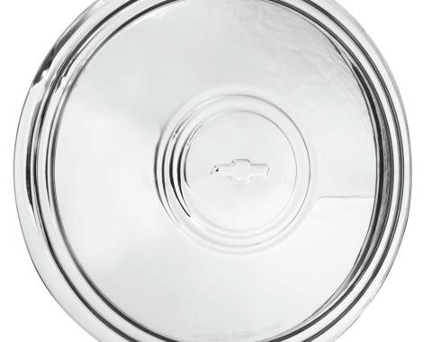 Coker Tire Chevrolet Bowtie Police Cap Stainless 7.0 inch back I.D. 1000-S