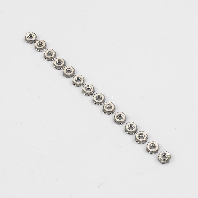 Detroit Muscle Technologies Mopar E Body 70-71 Barracuda Challenger Shaker Trim Ring Nuts 14pc STAINLESS EXX7071TR10-14-SS