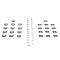AMD Rear Window Reveal Molding Clip Set, 52pcs, 68-69 Barracuda Fastback X671-1268-2S
