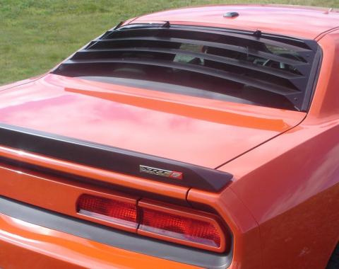 Challenger Rear Window Louver, Textured ABS, 2008-2016