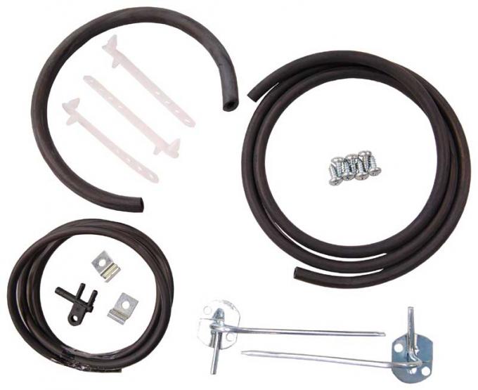 AMD Windshield Washer Hose Kit, 66-67 Dodge Plymouth B-Body F-WWK1