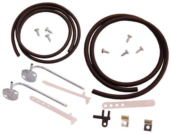 AMD Windshield Washer Hose Kit, 68-70 Dodge Plymouth B-Body F-WWK2