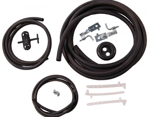 AMD Windshield Washer Hose Kit, 70-74 Dodge Plymouth E-Body w/ Manual Pump & Steel Hood F-WWK6