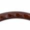 Volante S6 Sport Steering Wheel, Wood and Black Leather with Chrome Center, 3 Spoke