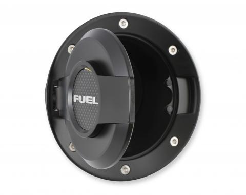Drake Muscle 2008-2020 Dodge Challenger 2008-13 Challenger Fuel Door Assembly (All-Black) MO-210001-BLACK