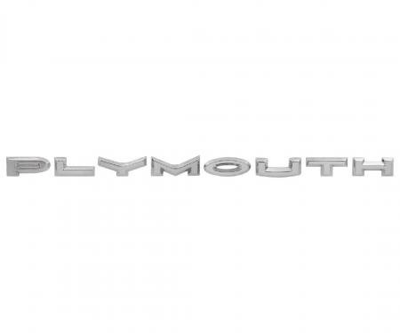 Trim Parts 63 Belvedere Hood Letter Set "PLYMOUTH" MP3175