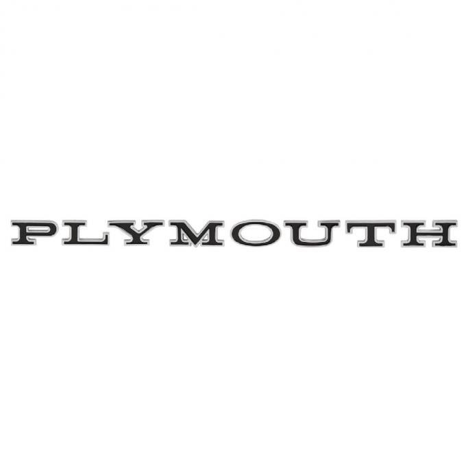 Trim Parts 65 Belvedere, I and II, Satellite "PLYMOUTH" Hood and Trunk Letter Set MP3180