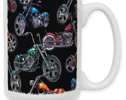 Choppers & Skulls Black Coffee Mug