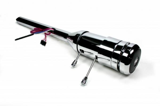 ididit Universal 35 1/4" 9-bolt Tilt/Tele, Tilt Floor Shift, Chrome Plate 1180320020