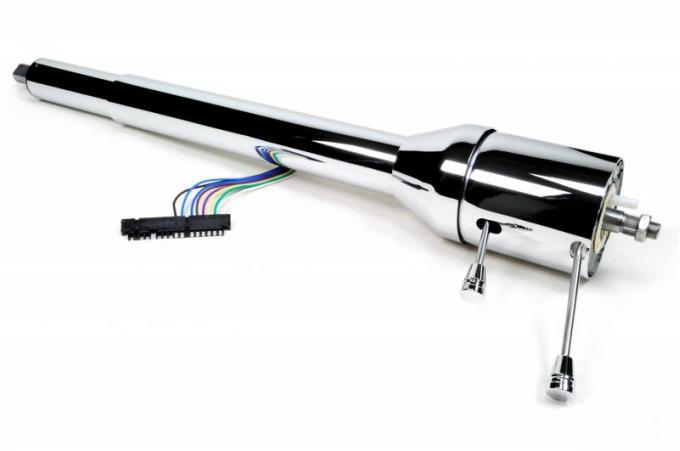 ididit Universal 30" Collapsible, Tilt Floor Shift, Chrome Plate 1300300020
