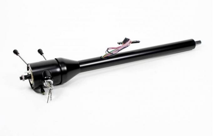 ididit Universal 30" Tilt Floor Shift w/Ignition, Black Powder Coat 1520300051