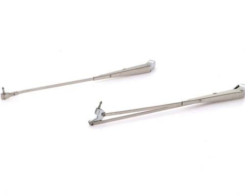 AMD Wiper Arms, Silver Pair, 70-74 Barracuda Challenger X382-1570-2P