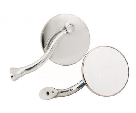 Mr. Gasket 4 Inch Swan Neck Mirror Stainless 8218GMRG