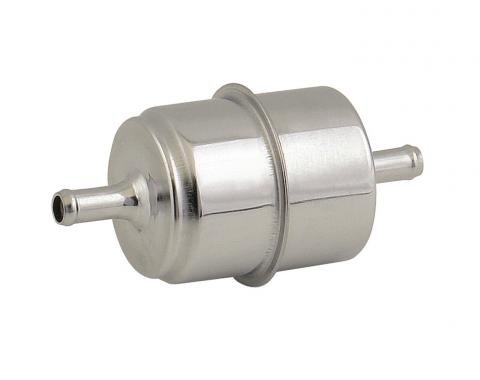 Mr. Gasket Chrome Plated Canister Fuel Filter 9745