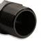 Mr. Gasket Straight -6 an to 3/8 Inch NPT Adapter, Black 481666-BL