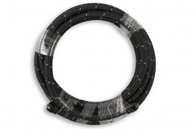 Mr. Gasket Black Nylon Braided Hose 6 AN, 20 Feet 842006