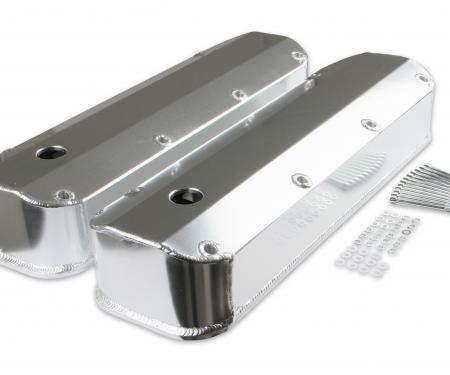 Mr. Gasket Fabricated Aluminum Valve Covers, Silver Finish 6860G