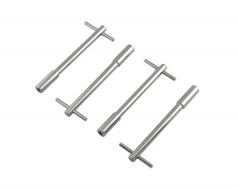 Mr. Gasket Valve Cover T Wing Bolts, 1/4-20 X 5 Inch, Chrome Plated 9820