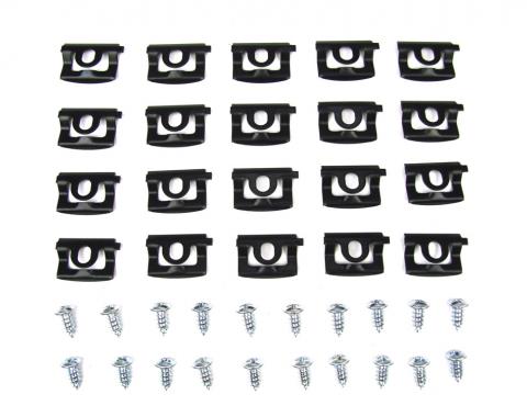 Precision 1968-1970 Dodge Charger Molding Clip Kit, Rear Window, 40 Piece Set PCK-4051-68
