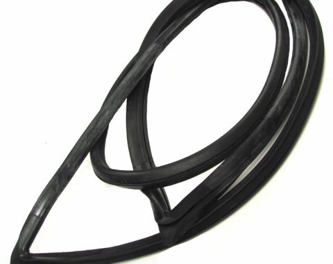 Precision 2 door hardtop (except demon/sport) - Rear Window Self-locking Weatherstrip Seal, Works With Chrome Trim That Inserts into Body Clips WCR DB3861