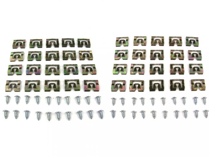 Precision Fits 2 door hardtop and sedan models - Molding Clip Kit, Windshield and Rear Window Kits MCK-3740-71