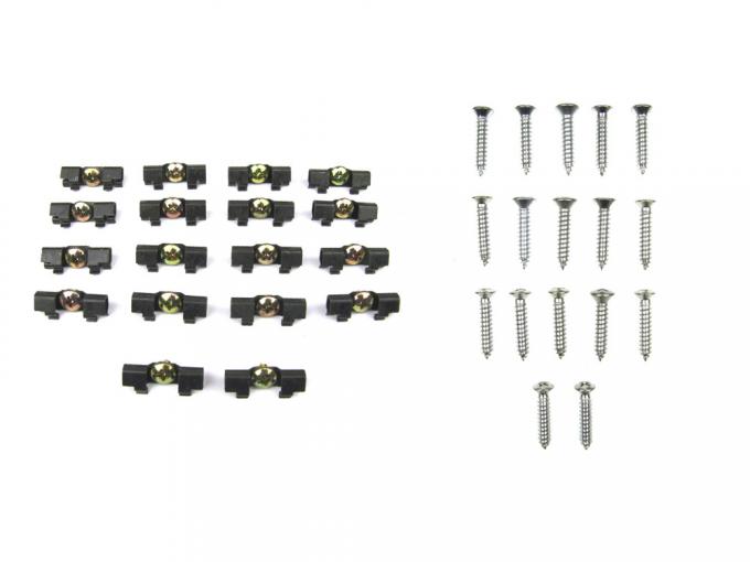 Precision Fits 2 and 4 door hardtop and sedan models -Molding Clip Kit, Windshield and Rear Window Kits MCK-3740-63