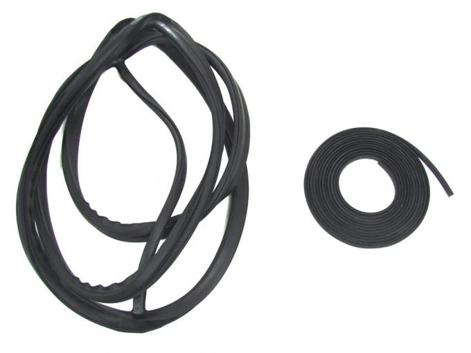 Precision Windshield Weatherstrip Seal With Trim Groove for lockstrip WCR D2507 S