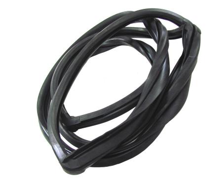 Precision 2Dr Hardtop Models - Rear Window Weatherstrip Seal, Works With Chrome Trim That Inserts into Body Clips WCR DB3589