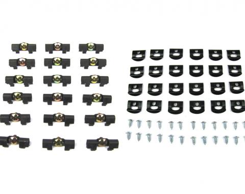 Precision Fits 2 door hardtop models - Molding Clip Kit, Windshield and Rear Window Kits MCK-3440-64