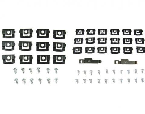 Precision Fits 2 door hardtop models - Molding Clip Kit, Windshield and Rear Window Kits MCK-3440-70