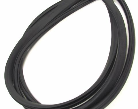 Precision 1968-1969 Plymouth Barracuda 2 Dr Hardtop (Fastback) - Rear Window Weatherstrip Seal, Works With Chrome Trim in Body Clips WCR DB3847