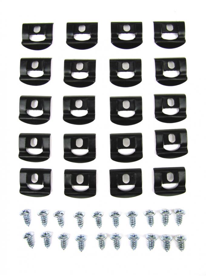 Precision Fits 2 door hardtop (coupe) models - Molding Clip Kit, Rear Window, 40 Piece Set PCK-4052-68