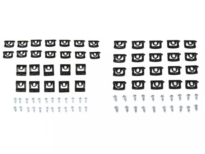 Precision 1968-1970 Dodge Charger Fits 2 door hardtop and sedan models - Molding Clip Kit, Windshield and Rear Window Kits MCK-3740-68