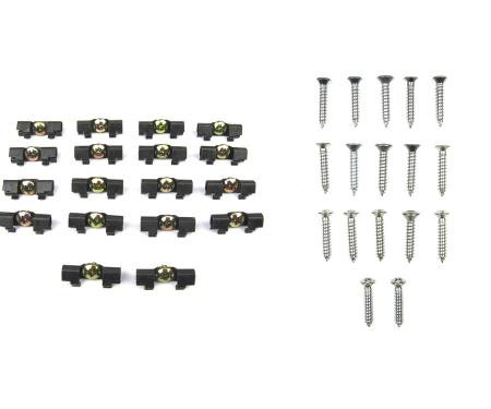 Precision Fits 2 and 4 door hardtop and sedan models -Molding Clip Kit, Windshield and Rear Window Kits MCK-3740-63