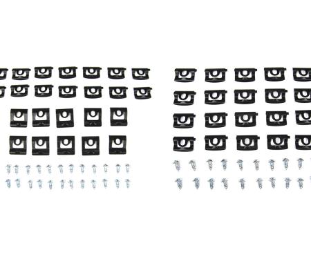 Precision 1968-1970 Dodge Charger Fits 2 door hardtop and sedan models - Molding Clip Kit, Windshield and Rear Window Kits MCK-3740-68