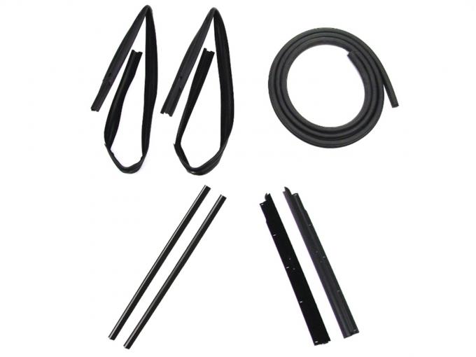 Precision Dodge Dakota 1987-1996  Door Weatherstrip Seal Kit, Glassruns, Beltlines and Door Seals. Left and Right, 8 Piece Kit. Does Not Fit Convertibles DK 3110 87