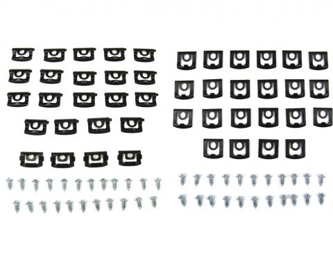 Precision 1968-1976 Dodge Dart Fits 2 door hardtop models - Molding Clip Kit, Windshield and Rear Window Kits MCK-3441-68