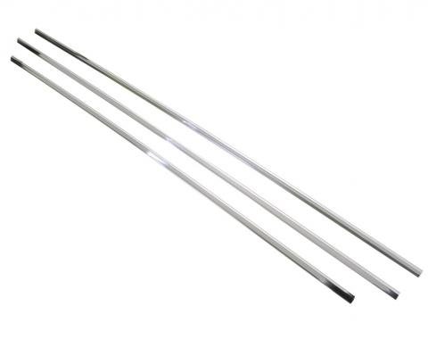 Precision 1967 Plymouth Barracuda Fastback Models - Glass Weatherstrip Chrome Lockstrip WLS DB3847-67