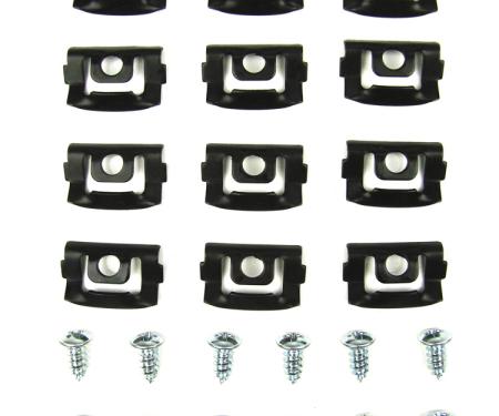 Precision Fits 2 door hardtop models (Demon, Sport, Duster) models - Molding Clip Kit, Rear Window, 24 Piece Set PCK-4439-70