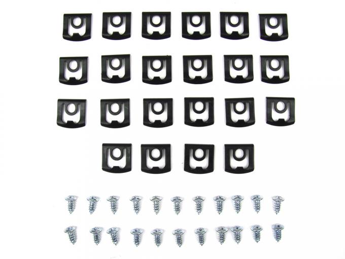 Precision Fits 2 door hardtop models - Molding Clip Kit, Rear Window, 44 Piece Set PCK-3861-68