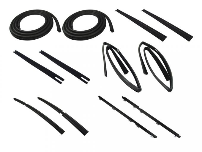 Precision Door Weatherstrip Seal Kit, Glassruns, Beltlines and Door Seals. Left and Right, 12 Piece Kit DK 6120 84