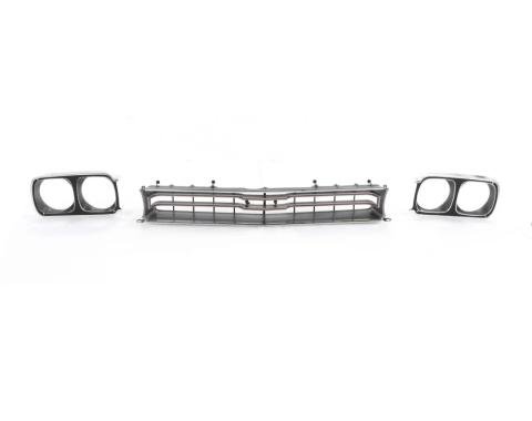 AMD Grille Assembly w Headlamp Bezels, 69 Plymouth GTX Sport Satellite X150-1469-1S
