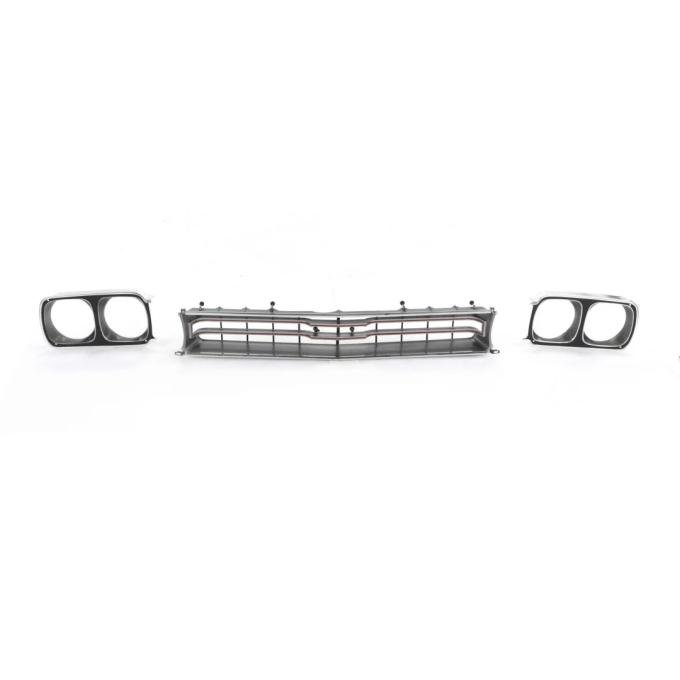 AMD Grille Assembly w Headlamp Bezels, 69 Plymouth GTX Sport Satellite X150-1469-1S