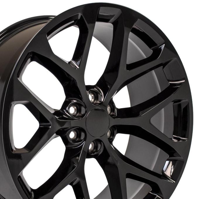 OE Replica Wheels CV98B - 24" Replica CV98B fits Chevy Silverado 24x10 Gloss Black CV98B-24100-6550-24B