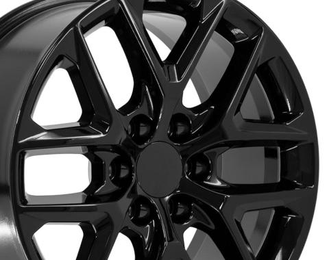OE Replica Wheels CV62 - 20" Replica CV62 fits Chevrolet Silverado 20 in. x 9 in. Gloss Black CV62-20090-6550-28B