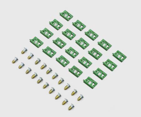 Detroit Muscle Technologies Mopar B Body 68-70 Charger ONLY Rear Window Reveal Trim Clip Set BCH6870TC02-C8009